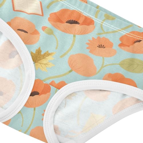 Girls' Underwear Flowers Floral Butterfly Toddle Brief Panties 2-8 Years 203005664