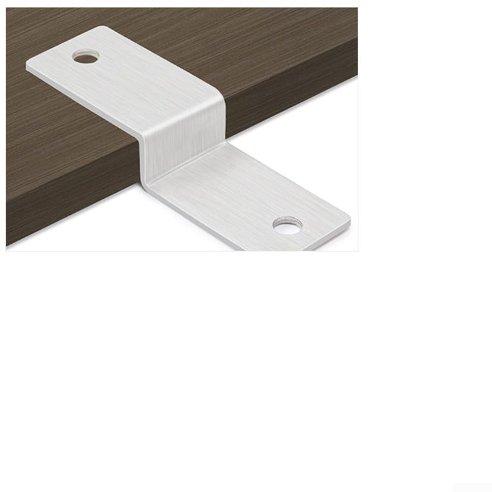 Zilimontt Robuster Z-Eckverbinder aus Metall, Winkeleisen, Z-Typ-Winkel zum Verbinden und Verstärken, Möbelwinkel, Gebäudewinkel flach (30 mm)