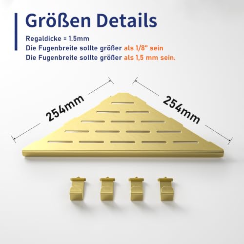 Étagère de douche d'angle en acier inoxydable 304 durable - 7