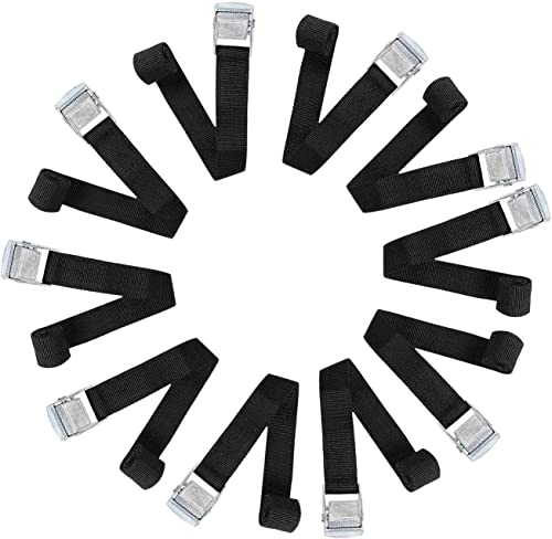 HAKZEON Lot De 10 Sangles D'arrimage Réglables Et
