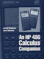 An Hp 48G Calculus Companion 0065001656 Book Cover