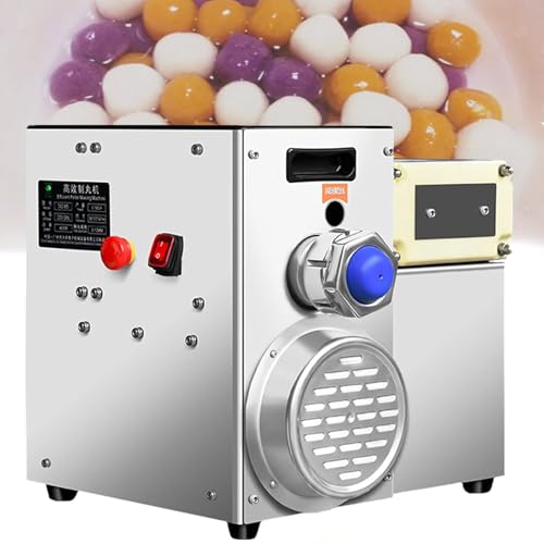 JOSBY Máquina semiautomática para Hacer Pastillas, para té con Leche de 3-12 mm, para Perlas de Tapioca de Acero Inoxidable de 400 W, con Apagado de Emergencia, para Hacer Bolitas de té de Burbujas