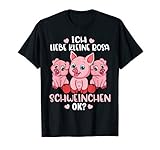 Dieses Design zeigt 3 kleine, lachende Ferkel mit lustigen Gesichtern. Lustige Schweine T-Shirt