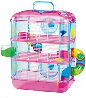 LEON3 FANTASIA 3 HAMSTER CAGE PINK AND BLUE