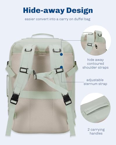 Image of Hynes Eagle 38L Flight Approved Backpack Carry On Travel Bag for Men Women