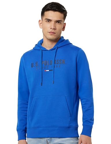 Image of U.S. Polo ASSN. Knitted Regular Fit Sweatshirt for Man - 100% Cotton, Full Sleeves Men Sweatshirts