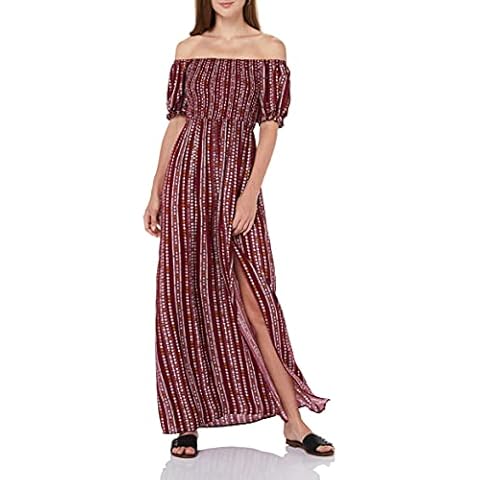Find. Vestido Largo de Verano con Hombros Descubiertos y Abertura Lateral Cover
