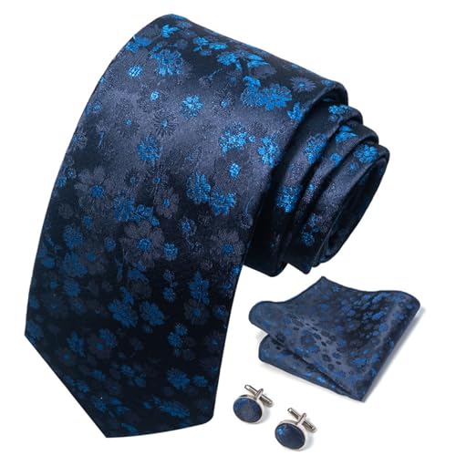 Corbata clásica para hombre color azul marino