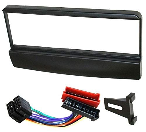 AERZETIX: Mascherina telaio adattatore 1DIN copertura in plastica stampata per il cambio sostituzione dell'autoradio originale con un radio standard per veicoli automobile