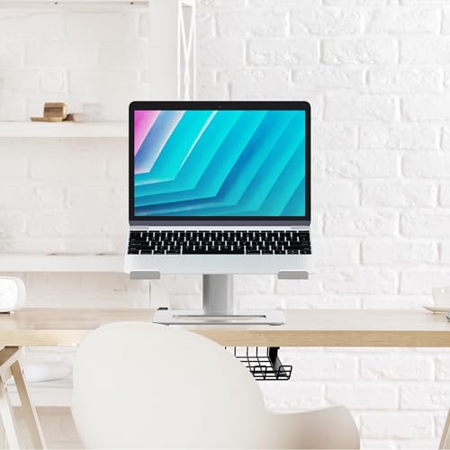Support Ordinateur Portable et Tablette Aluminium Organisateur Bureau