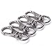 AOWISH 4-Pack Stainless Steel Swivel Eye Snap Hooks (4 x 1-1/2 Inches) Scuba Diving Clips Marine Boat Hardware Spring Buckles for Bird Feeders, Pet Chains, Collars, Keychains and More M6(2#)