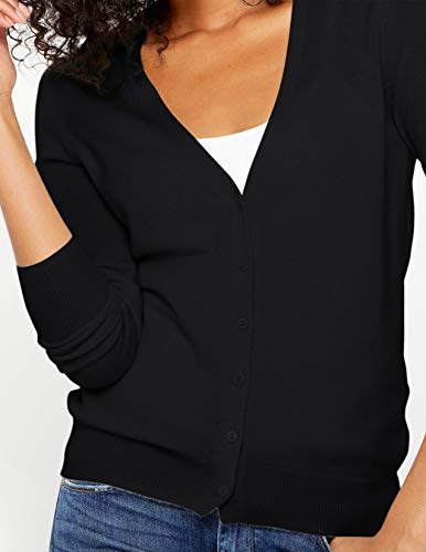 State Cashmere Women's Button Front V-Neck Cardigan 100% Pure Cashmere Long Sleeve Sweater2