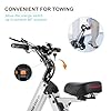 TopMate ES32 Electric Tricycle 3 Wheels Foldable Trike with Seat for Adults, Light Weight with Reverse Function and Key Switch, 10 Inch Pneumatic Tires Tricycle for Commute and Travel #3