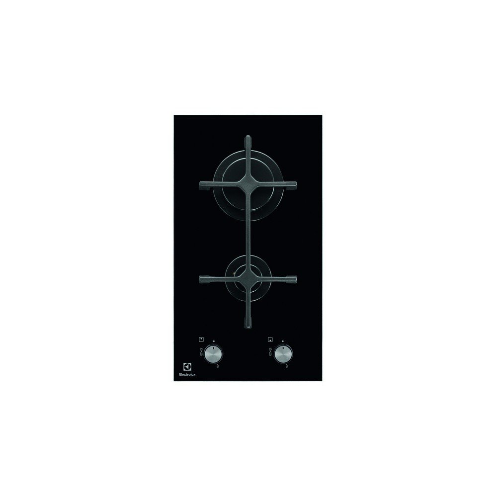 Electrolux EGC3322NVK Integrado Encimera de gas Negro hobs - Placa (Integrado, Encimera de gas, Vidrio, Negro, 1000 W, 2900 W)
