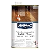 STARWAX Protective Gloss Restorer for Parquet & Laminate Floors – Shine Restorer & Scratch Concealer – Long-Lasting Protection, Non-Slip Finish – 1L (Up to 30m²)