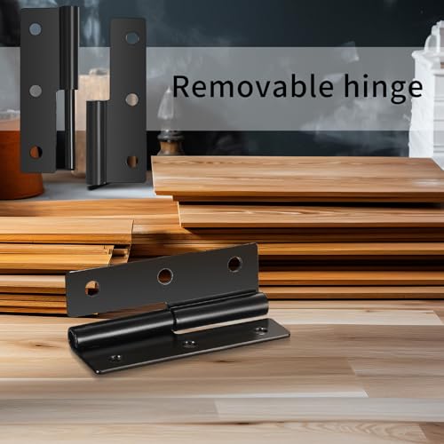 4 Stück Türscharniere, Abnehmbares Scharnier, Aushebescharnier, 62x37x1,5mm Abnehmbare Türscharniere Klappbar, Abnehmbare Scharniere für Innen Außentüren Möbel Industrieschränke