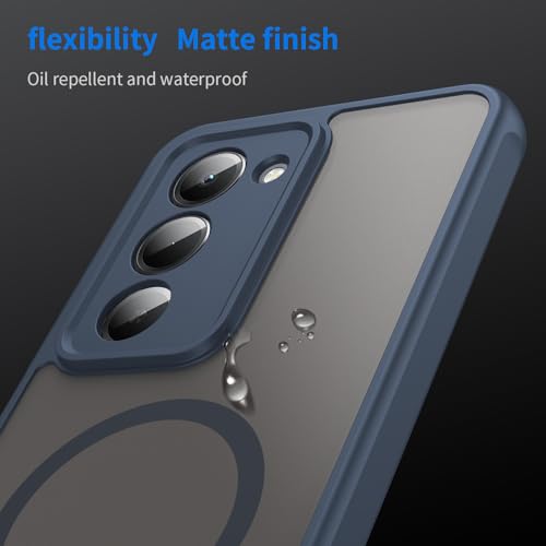 Image of Compatible with REDMI 15 (169mm) Case Cover,Compatible with MagSafe,Anti-Fall,Compatible with Xiaomi Redmi 15 (169mm) 25057RN09E Cell Protective Phone Case Blue