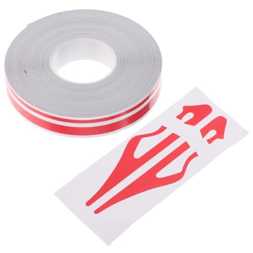 Image of Homoyoyo Red Pinstripe Tape 32Ft Car Body Side Stripes Auto Pinstripe Tape Decal Waistline Sticker Universal Car Hood Body Side Stripe Glossy for SUV Truck Camper Motorcycle Musical Instrument Red