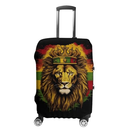 Lion Crown HippieTravel Suitcase Protector Luggage Cover Protective Washable Anti-scratch Baggage Cover