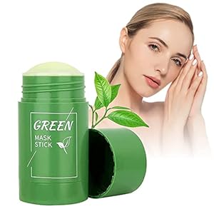 Green Mask Stick,Grüner Tee Clay Maske, Tiefenreinigung zur Ölkontrolle Mitesser Entfernen,Befeuchtet und kontrolliert…