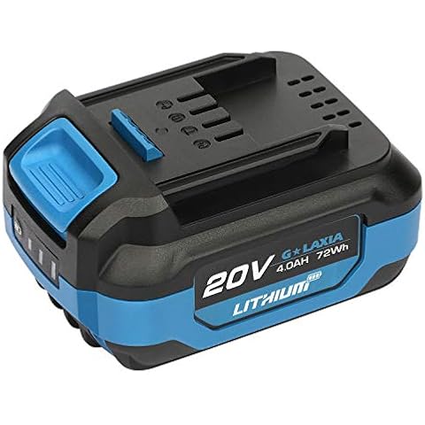 G LAXIA 20V 4.0ah Battery Packs, 4.0Ah Lithium Ion Battery Pack, Compatible with All G LAXIA Cordless Tools Cover