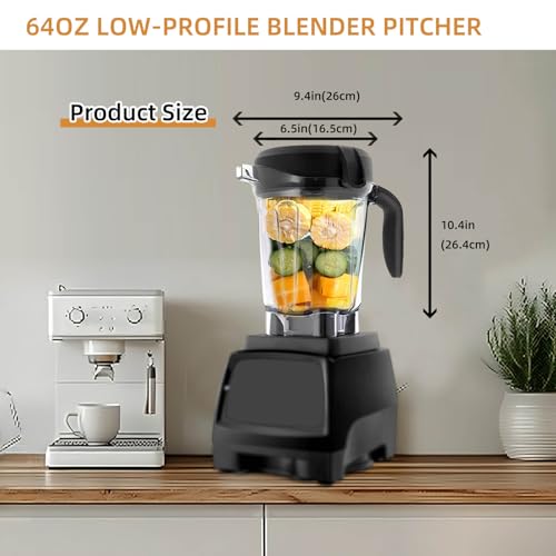 Recipiente licuadora 64 oz bajo perfil compatible 5200 miniatura 6