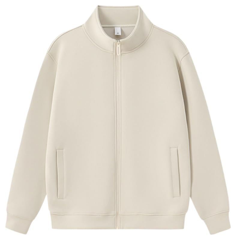 Mens Zip Up Hoodies Full-zip Sweatshirts Unisex Long Sleeve Jackets with Pocket Trendy Winter Hoodie Jackets