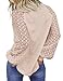 MIHOLL Fall Outfits for Women 2025 Business Casual Work Dressy Casual Lace Long Sleeve Knit Tops Blouses Sweaters (Oatmeal, XX-Large)