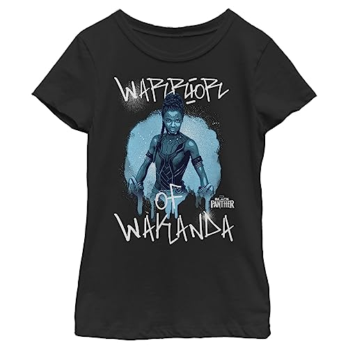 Marvel Little, Big Shuri Warrior Girls Short Sleeve Tee Shirt