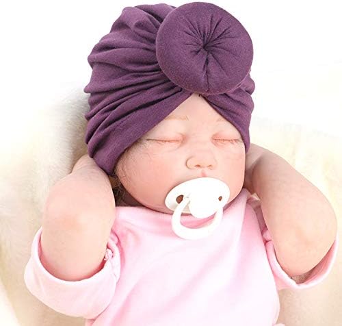 Miniatura 2 de Baby Turban Newborn Turbans for Baby Girls Head Wraps Bow Hats for Newborns Baby Beanie Hats Headraps