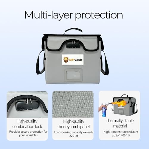 End of Life Organization System - Fireproof Storage Box for Important Documents - Estate Planning Tool with Pre-labeled File Organizer Folders | All-in-one Solution - Rated Up to 1200°F3