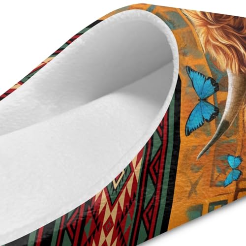 Forchrinse House Slippers for Women Men Closed Toe Indoor Slipper Reusable Flannel Flat Shoes for Spa Hotel Travel 5