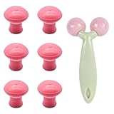 Jaw Trainer Kiefertrainer, 7 Stück Kiefermuskeltrainer, Kieferlinie Kautrainer, Jawline Exerciser, Doppelkinn-Reduzierer, Neues Design, Face Fitness Kugelhalstrainer für Frauen und Männer