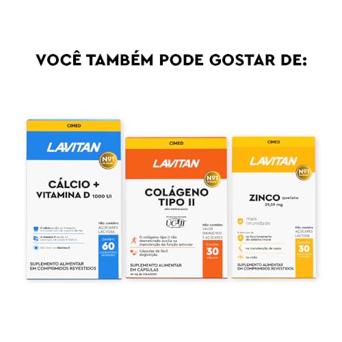 LAVITAN VITAMINA D 2.000UI COMP REV X 30, Laranja, Pequeno