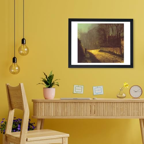 The Lovers John Atkinson Grimshaw grande affiche encadrée décoration murale