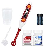 GIDIGI Salinity Meter Food Digital Salt Tester Portable Salinometer Reader Measure Salt in Fermenting Hot Soup Cooking Water Salty Food Liquid EC TDS Meter Hydrometer for Lab Water Test Aquaculture