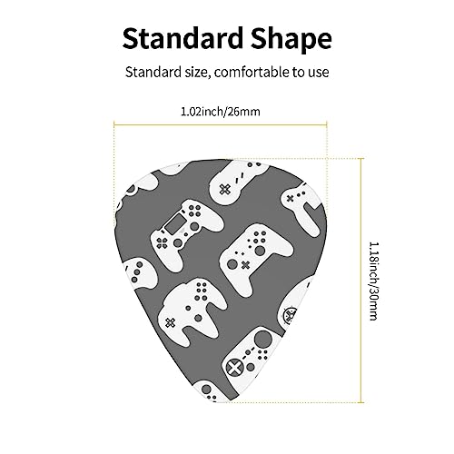 Lot de 12 médiators pour guitare et basse Blanc - Les Beatles, Paul McCartney, John Lennon, RIngo Starr, George Harrison Lot de 12 médiators pour guitare et basse Blanc – Image 5