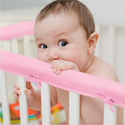 3pcs Tour de Lit Rembourré pour Berceau Couverture de Rail de Sécurité Souples Protection de Rail de Dentition Bande Anti-collision Lit de Bébé...