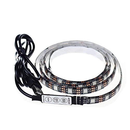 Preisvergleich Produktbild RGB + W TV Hintergrund Atmosphärenlicht 24 Tasten USB-Fernbedienungslicht