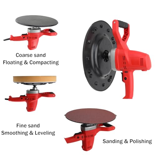 Lfhelper Electric Trowel, Wall Polishing Machine, Electric Plaster Mortar Cement Putty Trowel, Handheld Wall Smoothing Polishing Machine - Thumbnail 2