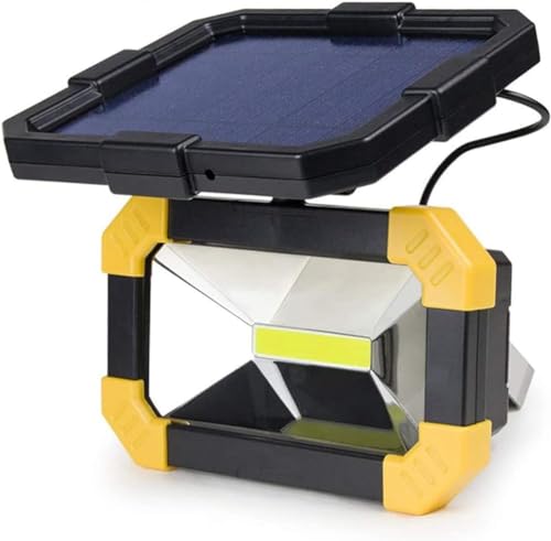 Projecteur extérieur COB LED étanche IP65 lampe solaire rechargeable cour