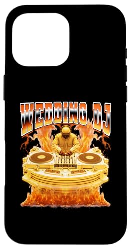 Boda DJ Discjockey Disco Jockey Tocadiscos 90s Bootleg Carcasa para iPhone 16 Pro MAX
