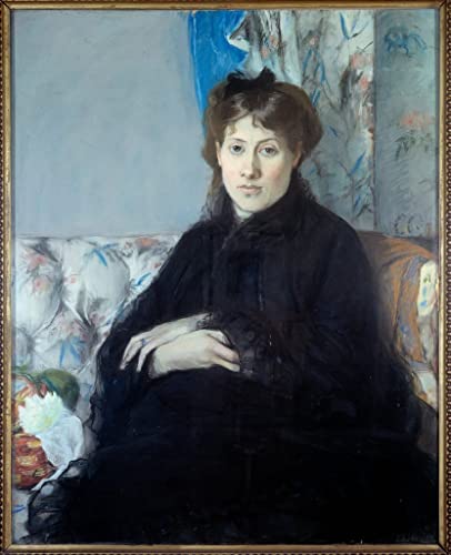 Portrait de Madame Edma Pontillon Berthe Morisot affiche toile decoration murale 60x90cm