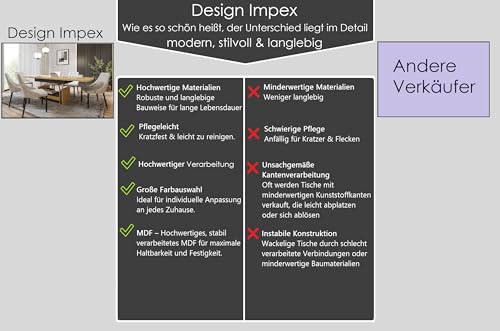 DA-555 Couchtisch Weiß Hochglanz / Eiche Gold ausziehbar höhenverstellbar mit Schublade 120/200 cm modern Wohnzimmertisch Esstisch abgerundete Ecken Sofatisch platzsparend hochwertig Wohnzimmer – Bild 7