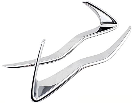 ABS Chrome Headlight Eye Lid Eyebrow Trim Cover 2pcs for Subaru XV Crosstrek 2012-2017