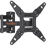 Perlegear Full Motion TV Wall Mount Bracket for Most 13-42 Inch LED LCD Flat Curved Screen TVs & Monitors, Swivel Tilt Extension Rotation with Articulating Arms, Max VESA 200x200mm up to 44lbs