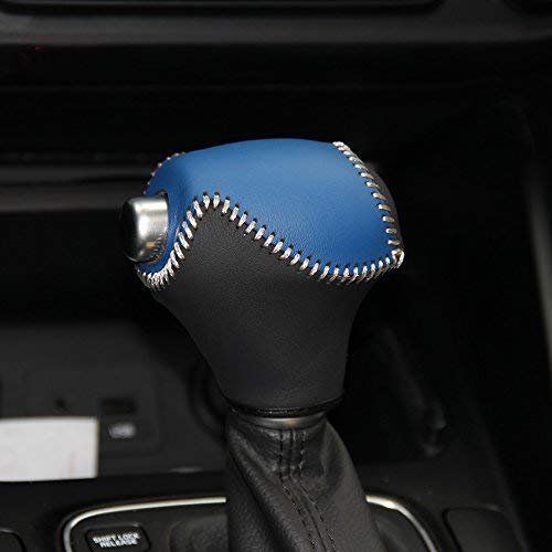Genuine Leather Gear Shift Knob Cover For 20110-2016 Kia Sportage /2014 2015 Kia Sorento / 2014 2015 2016 Kia Cadenza / 2014 2015 Kia Optima / 2015 2016 Kia Sedona / 2014 2015 2016 Kia Forte Automatic #TOP1
