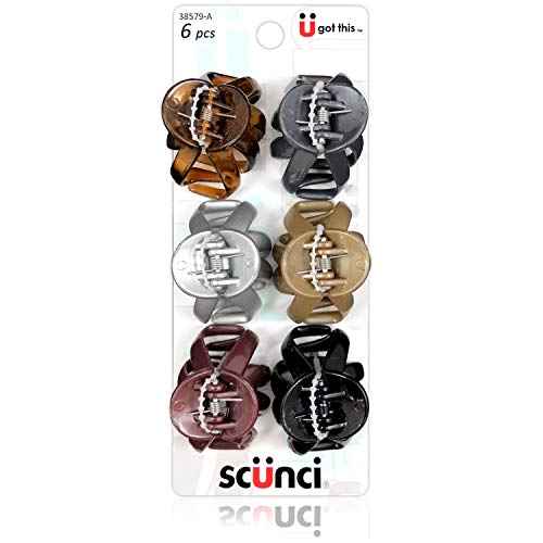 Scunci Beauty Octopus Jaw Size 6pk Scunci Efforless Beauty 4cm Octopus Jawclips 6pk
