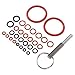 30pcs Silicone O Rings Repair Kit with Stainless Steel Tool Key for Coffee Machines, Food Grade Safe, Reusable
