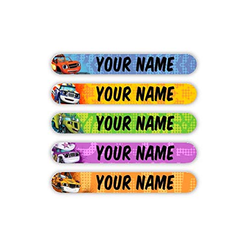 Blaze and The Monster Machines Theme Personalized Waterproof Mini Labels